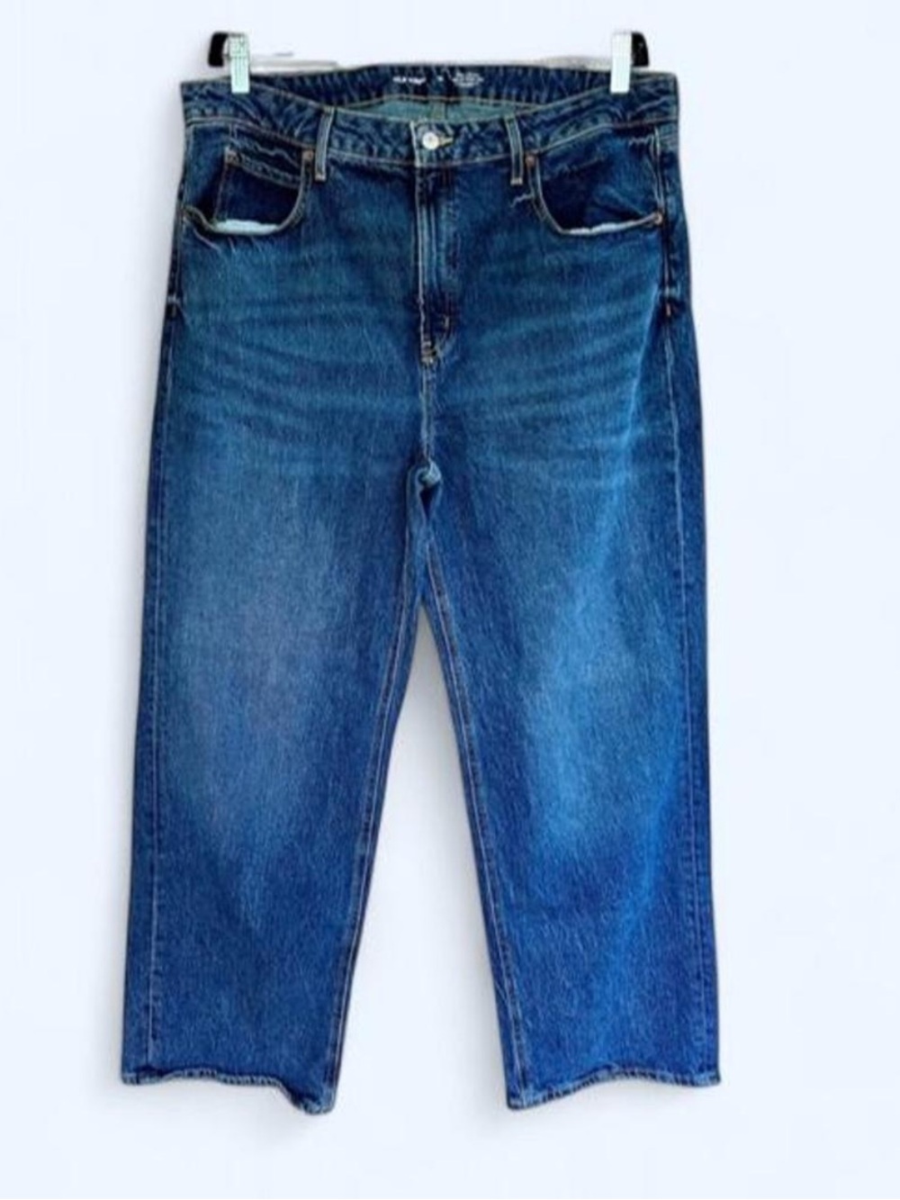 Old Navy Sky-Hi Wide Leg Extra High Rise Blue Jeans Dark Wash Size 16